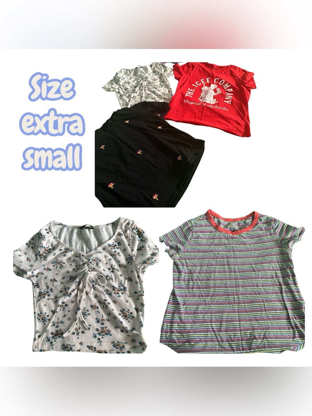 Bundle of jr ladies Size extra small & small T-shirt’s/ Tops in excellent condi